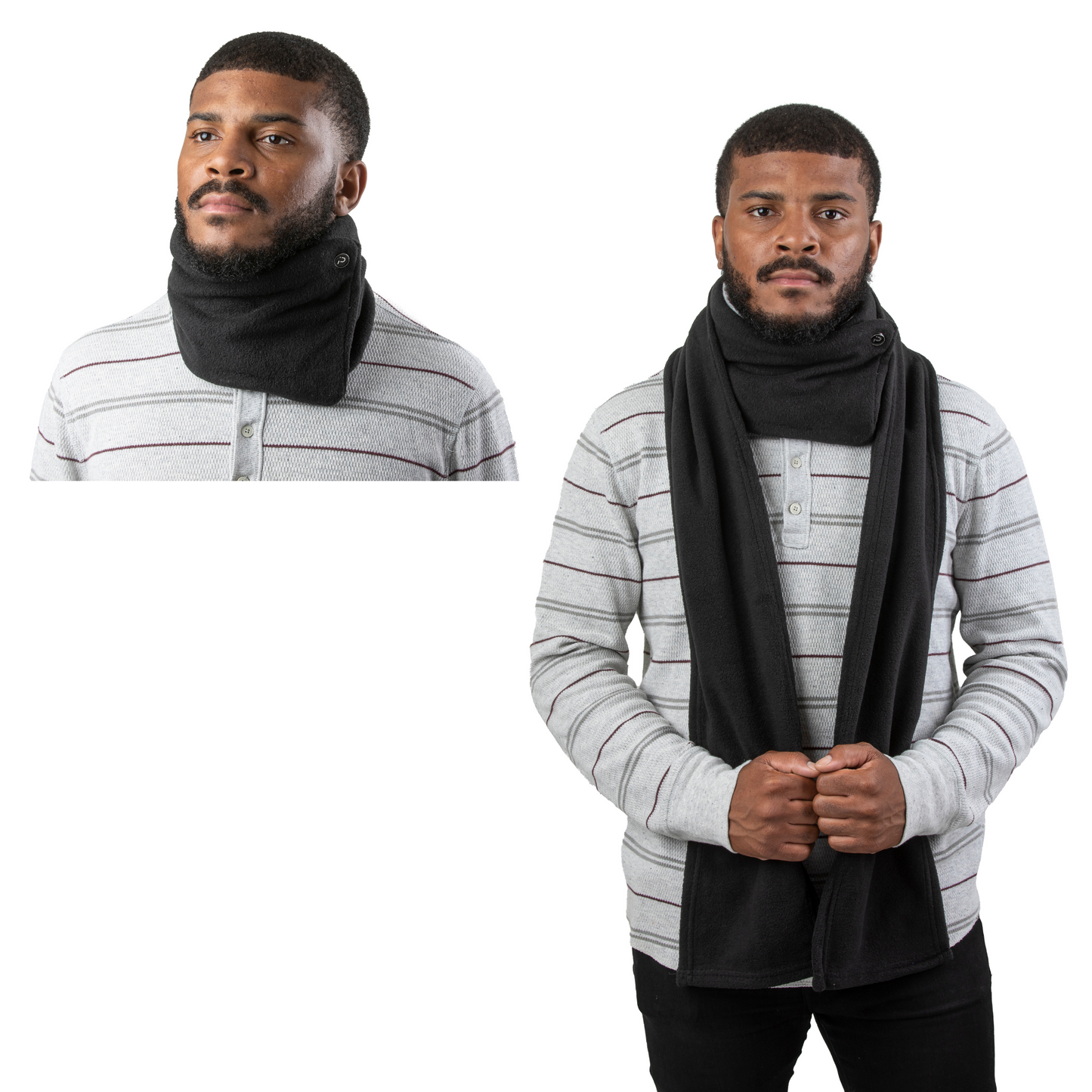 BLACK - MAGNETIC WINTER SCARF