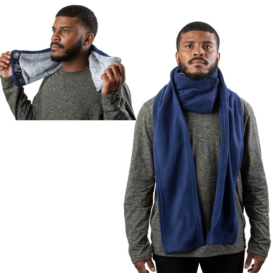 NAVY - MAGNETIC WINTER SCARF